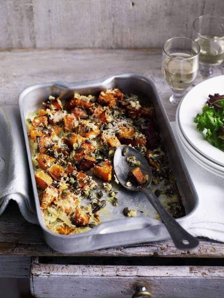 Pumpkin Gratin with Rosemary & Goat’s Cheese