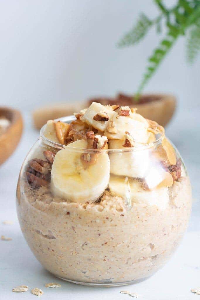 Banana Peanut Butter Overnight Oats