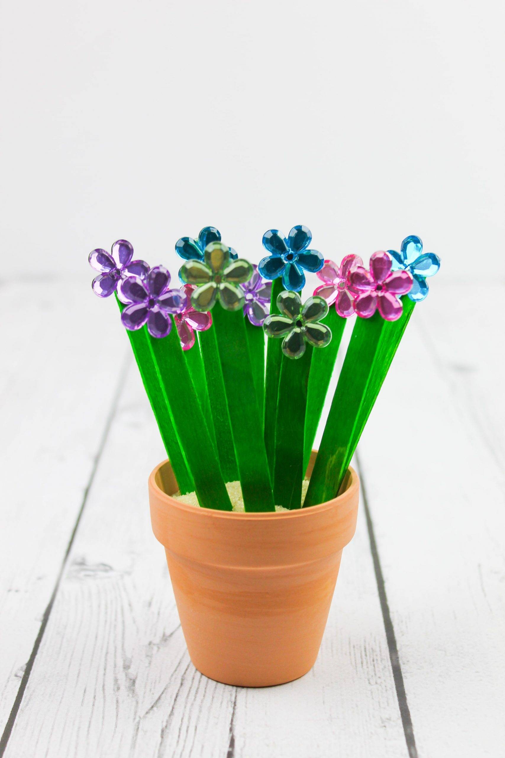 Easy Spring Flower Popsicle Stick Craft For Kids