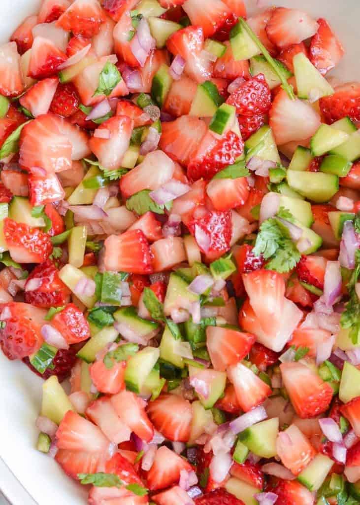 Strawberry Cucumber Salsa