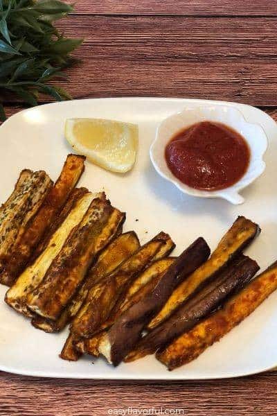 Air Fryer Eggplant Fries (No Breading, Keto, Gluten-free)