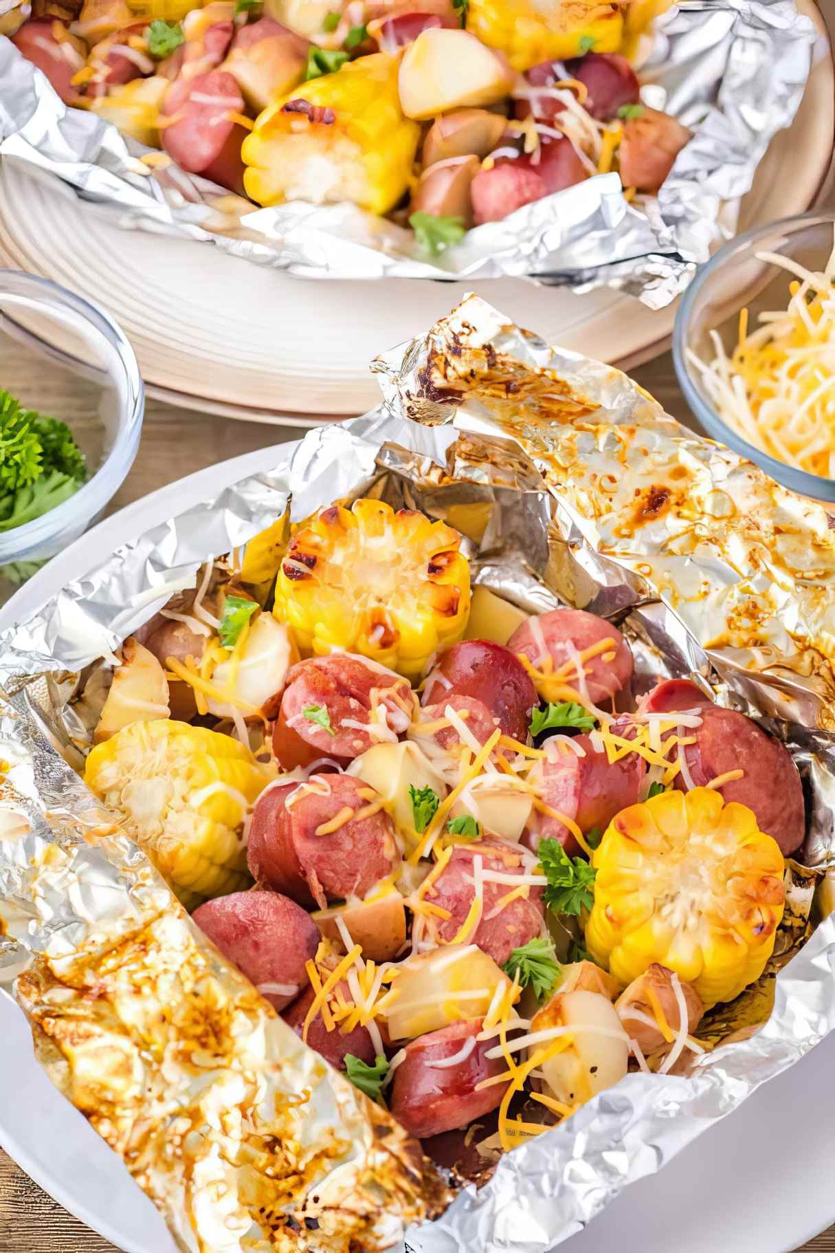 Smoked Sausage and Potatoes Foil Packet Meal – my Family’s Favorite!