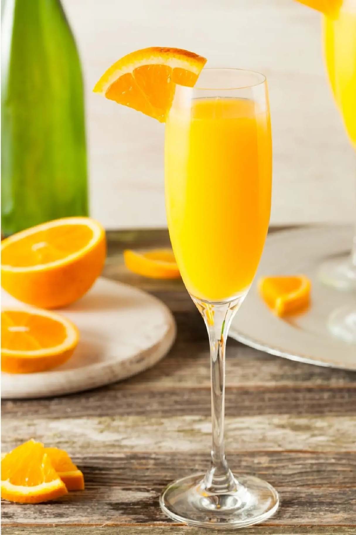 DIY Mimosa Bar with Fresh Fruits, Juices and Sparkling Wine