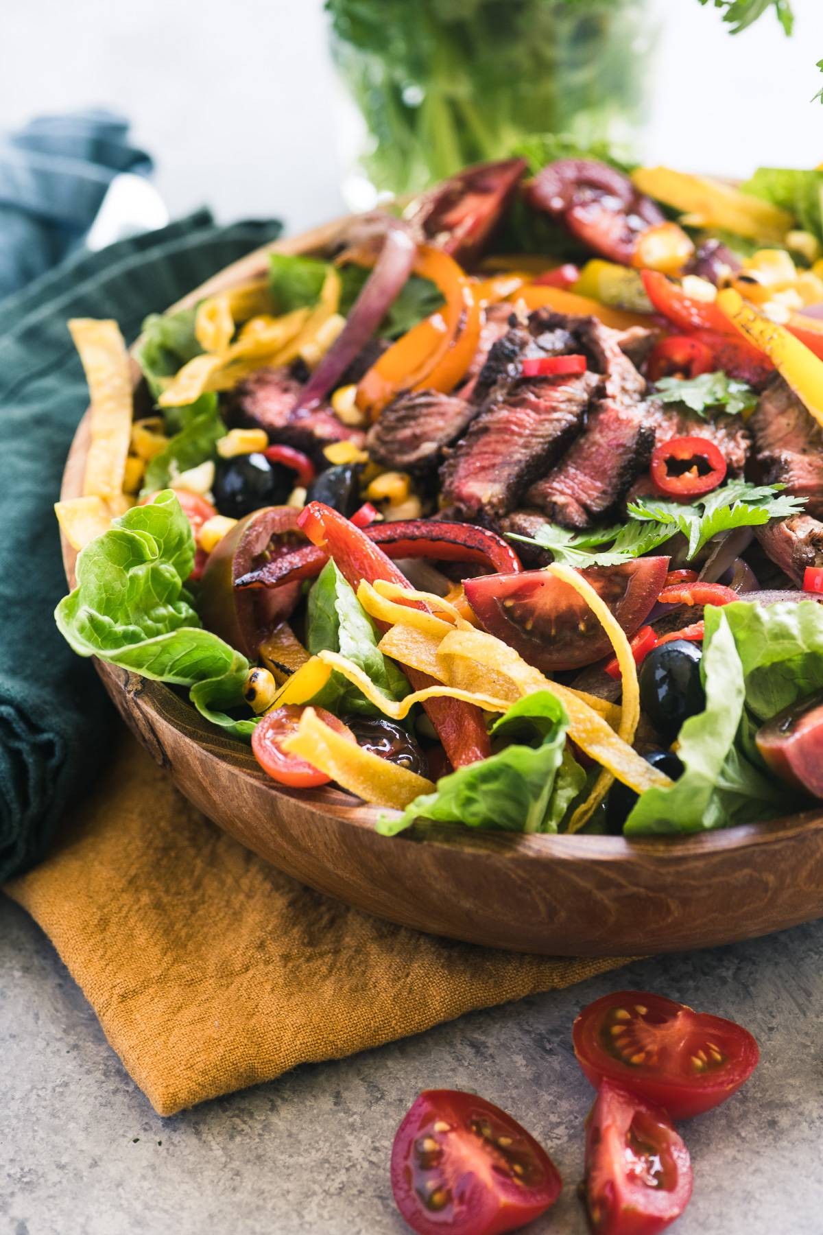 Mexican Fajita Steak Salad