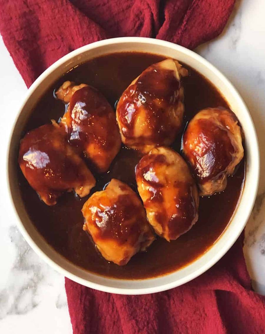 Crockpot BBQ Chicken Thighs