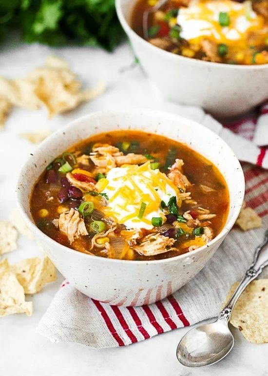 Crockpot Chicken Enchilada Soup