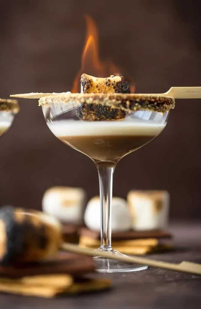 Toasted S’mores Martini