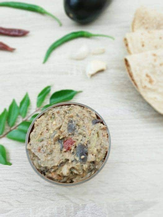 Eggplant Chutney (Vankaya Pachadi)