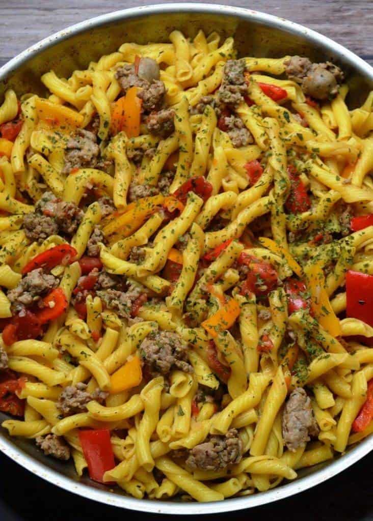 Sausage and Pepper Pasta