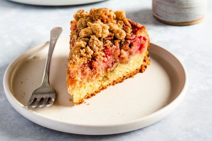 Strawberry Rhubarb Crumb Cake vs Coffee Cake