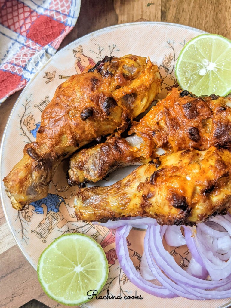 Air fryer Tandoori Chicken (Step-by-step Recipe)