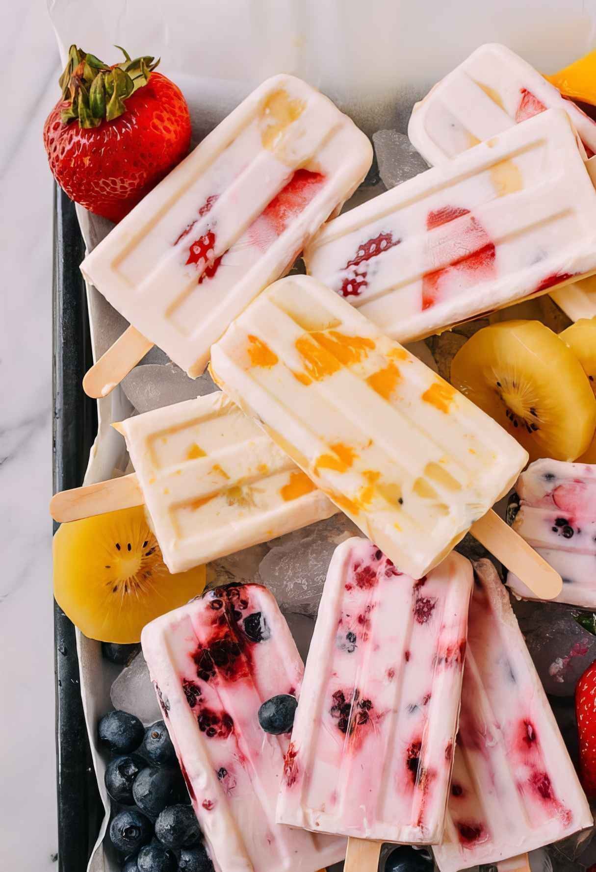 Kids Love Fruit & Yogurt Popsicles