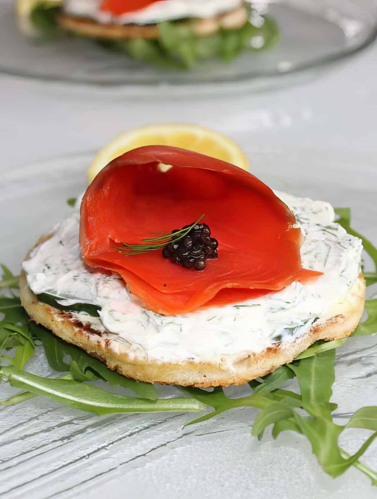 Amazing Smoked Salmon Caviar Appetizer