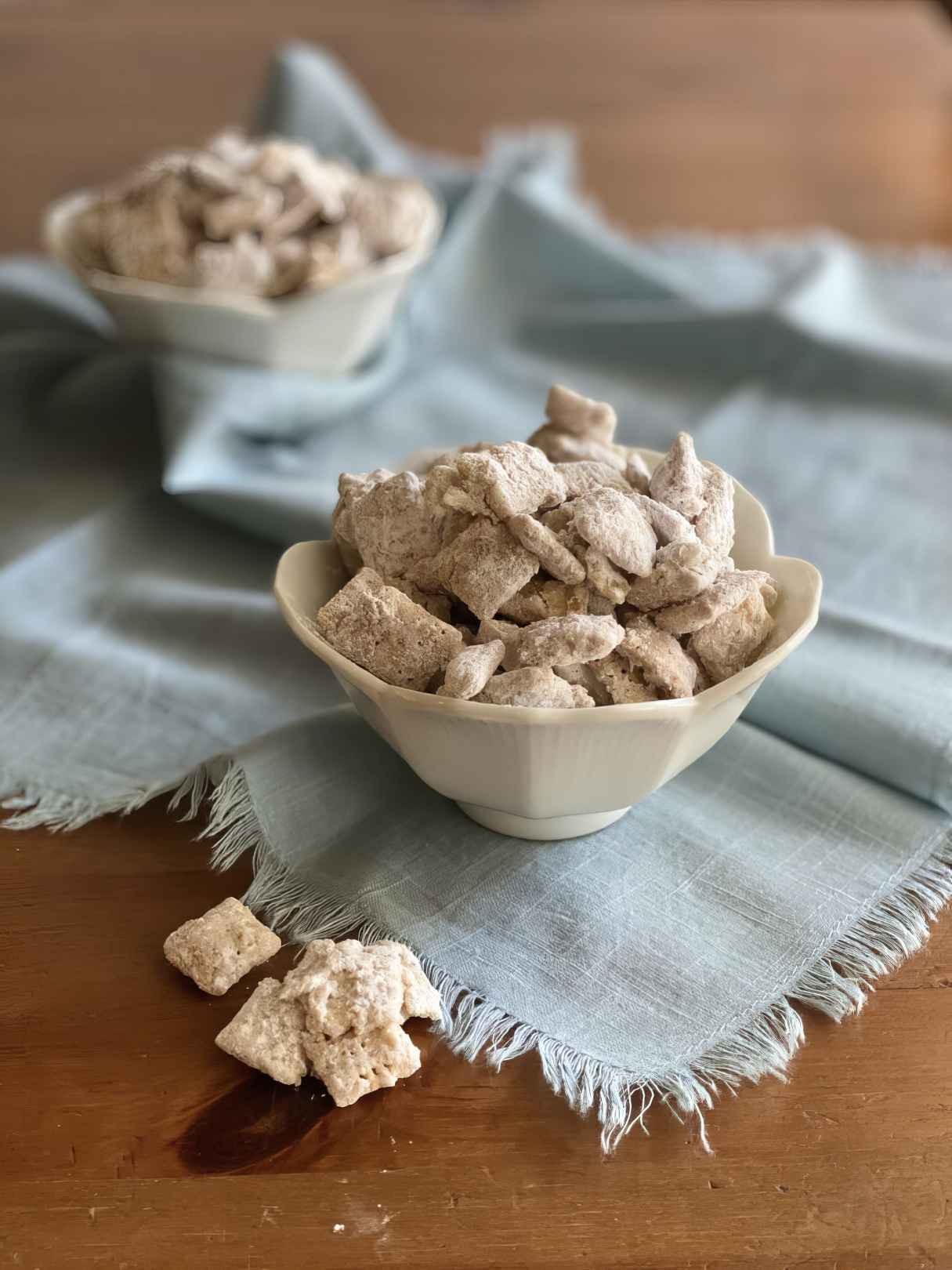 Snickerdoodle Muddy Buddies – Easy Chex Baby Snack