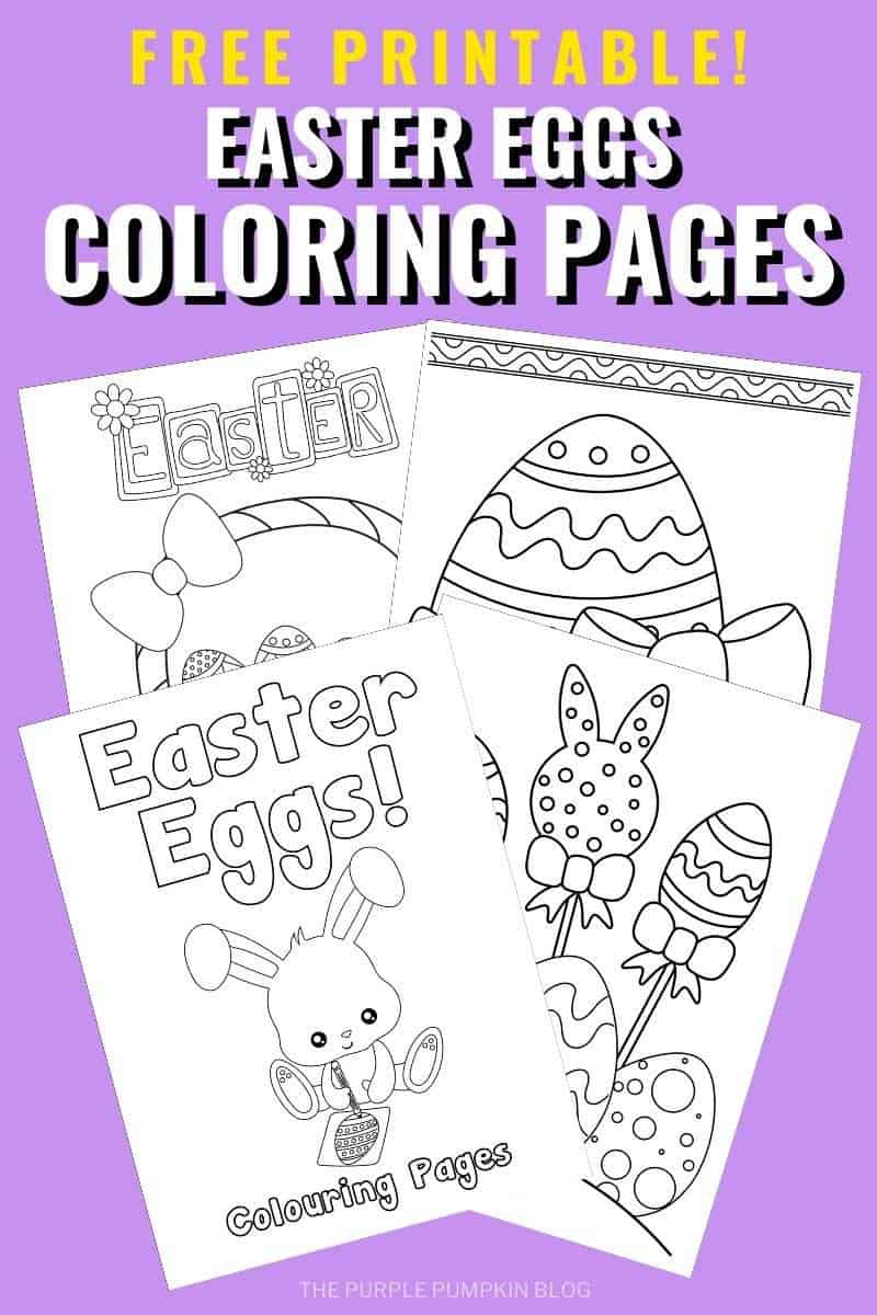 Easter Eggs Coloring Pages To Print for Free!