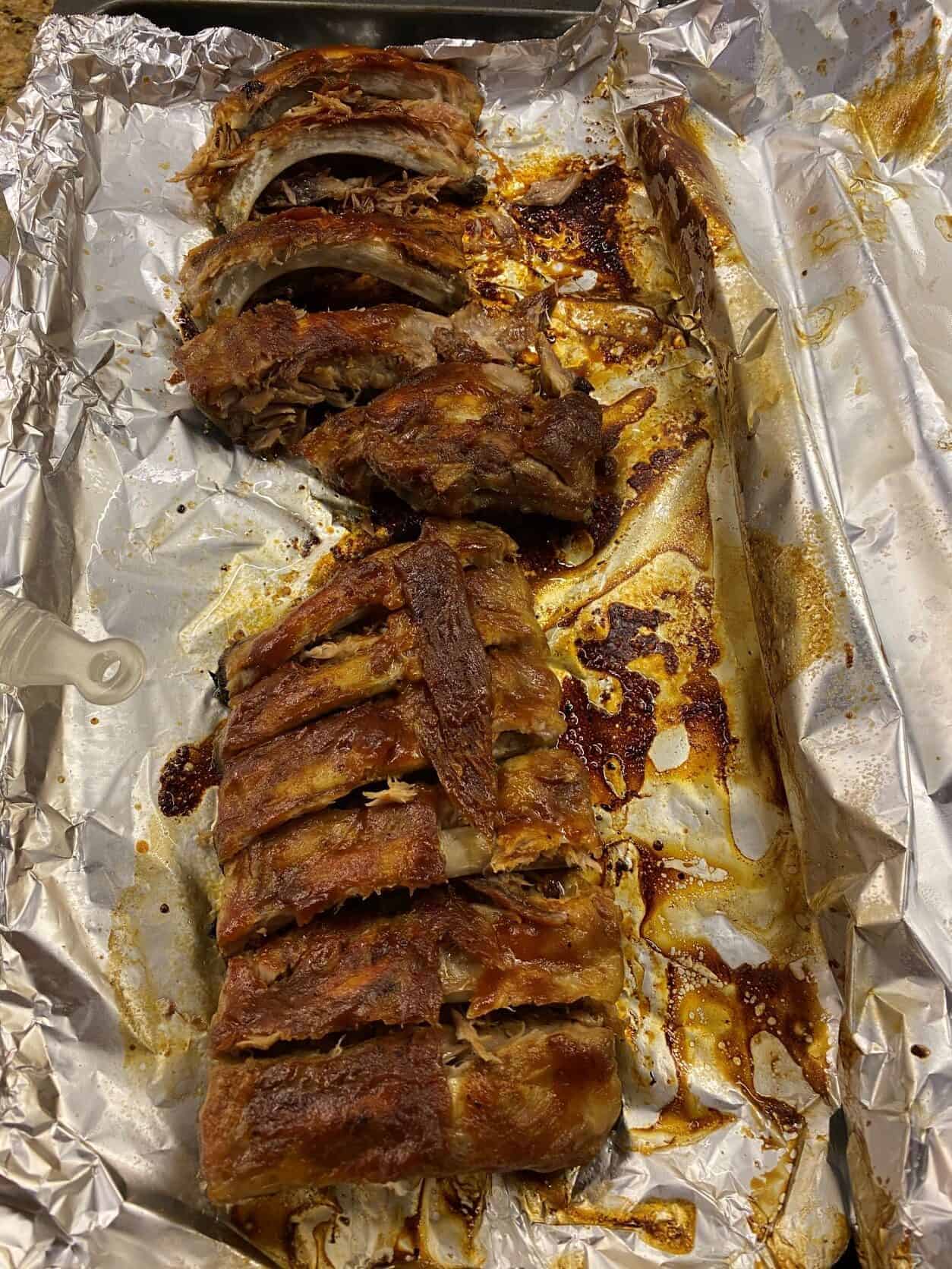 Barbecue Pork Back Ribs In The Oven