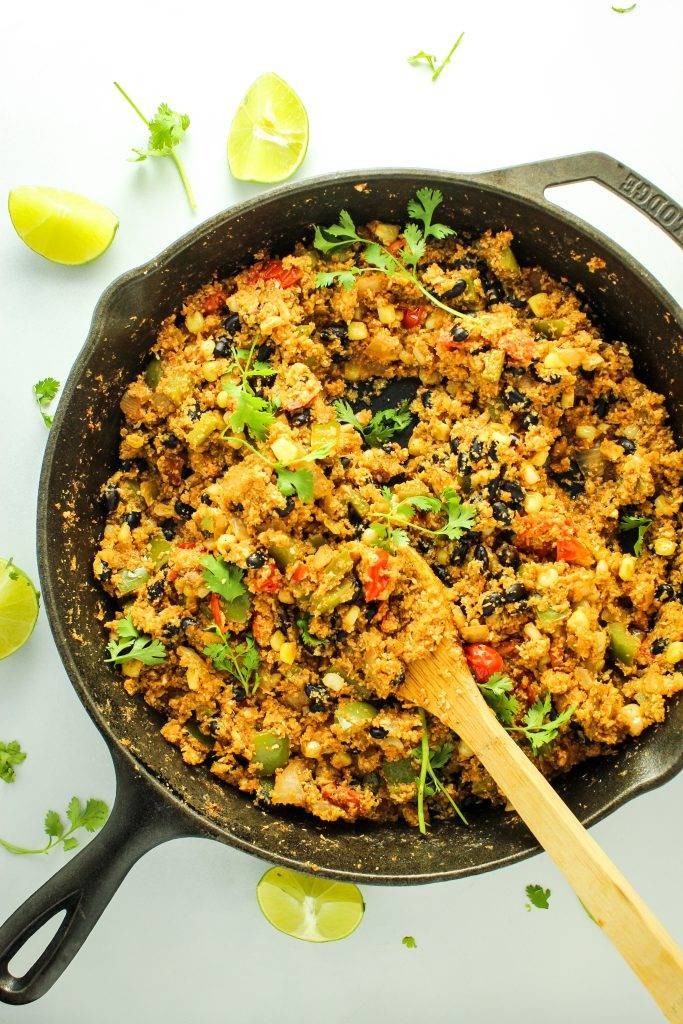 Mexican Cauliflower Rice Skillet