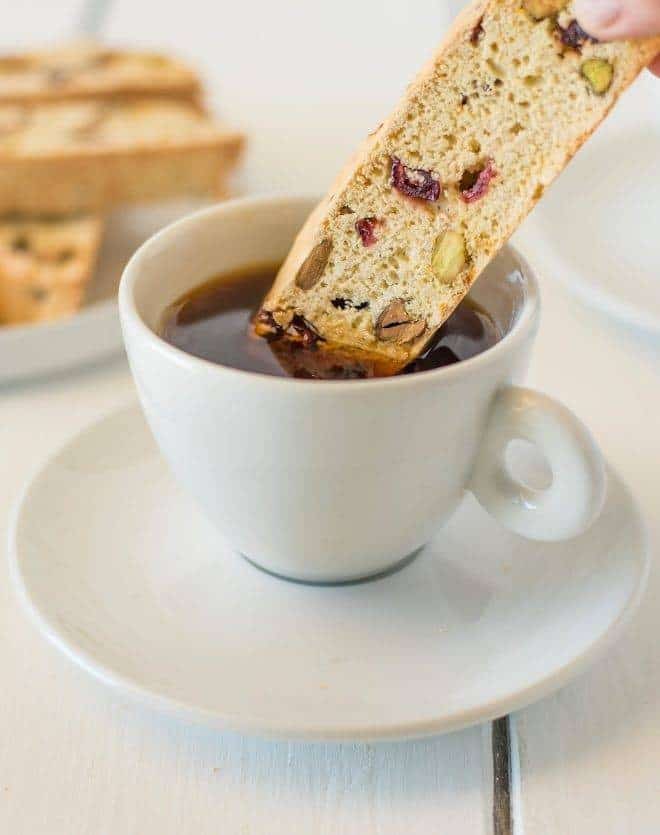 Cranberry Orange Pistachio Biscotti Recipe