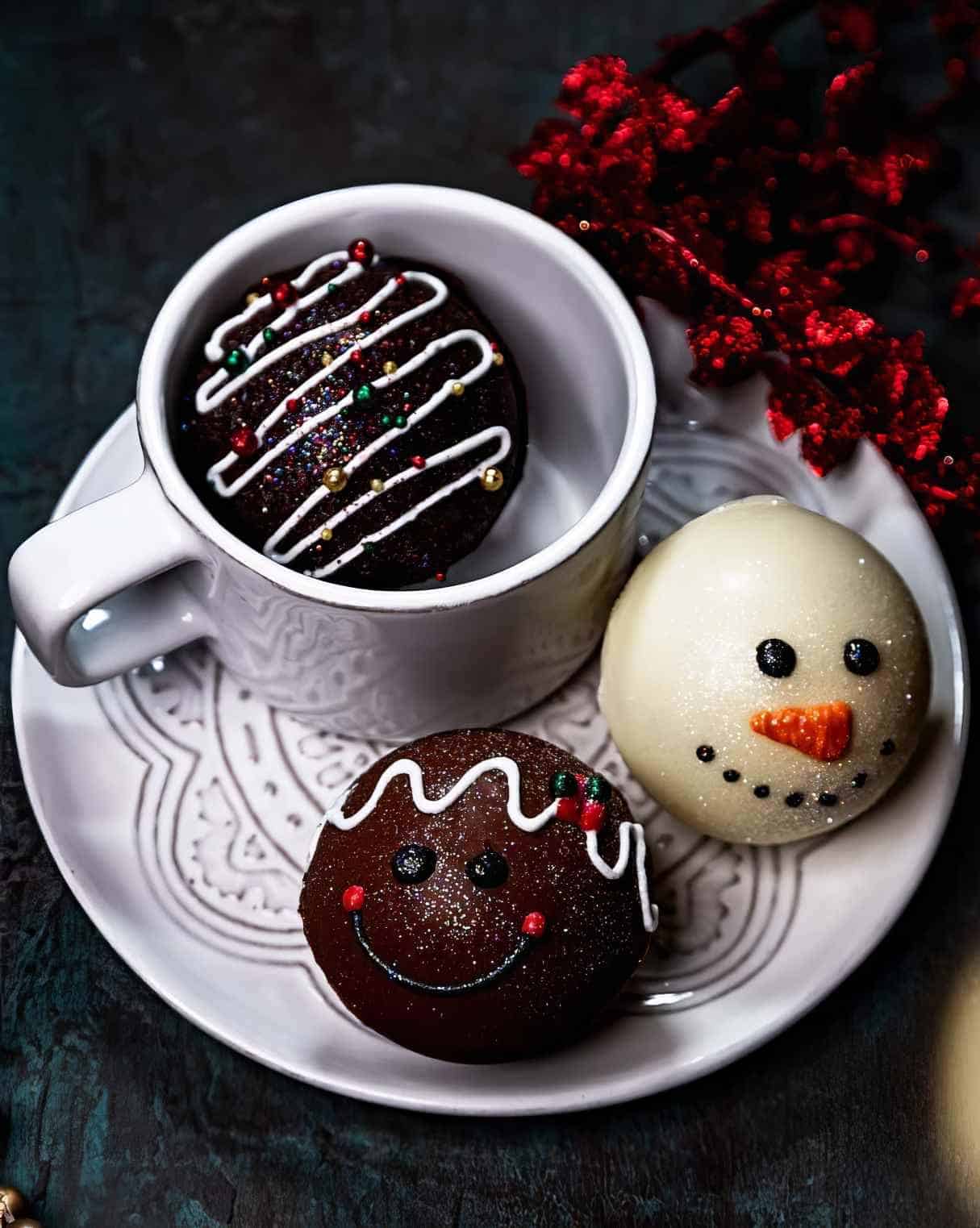 Festive Hot Chocolate Bomb With Hidden Surprises for Kids