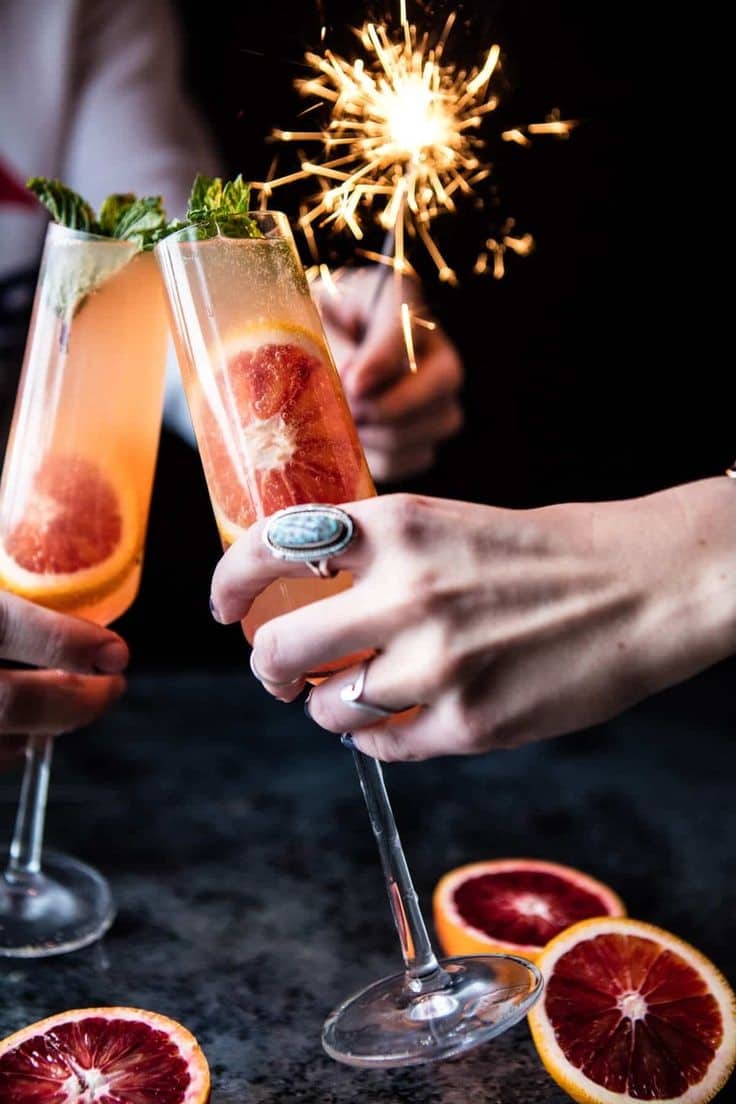 Blood Orange Champagne Mule