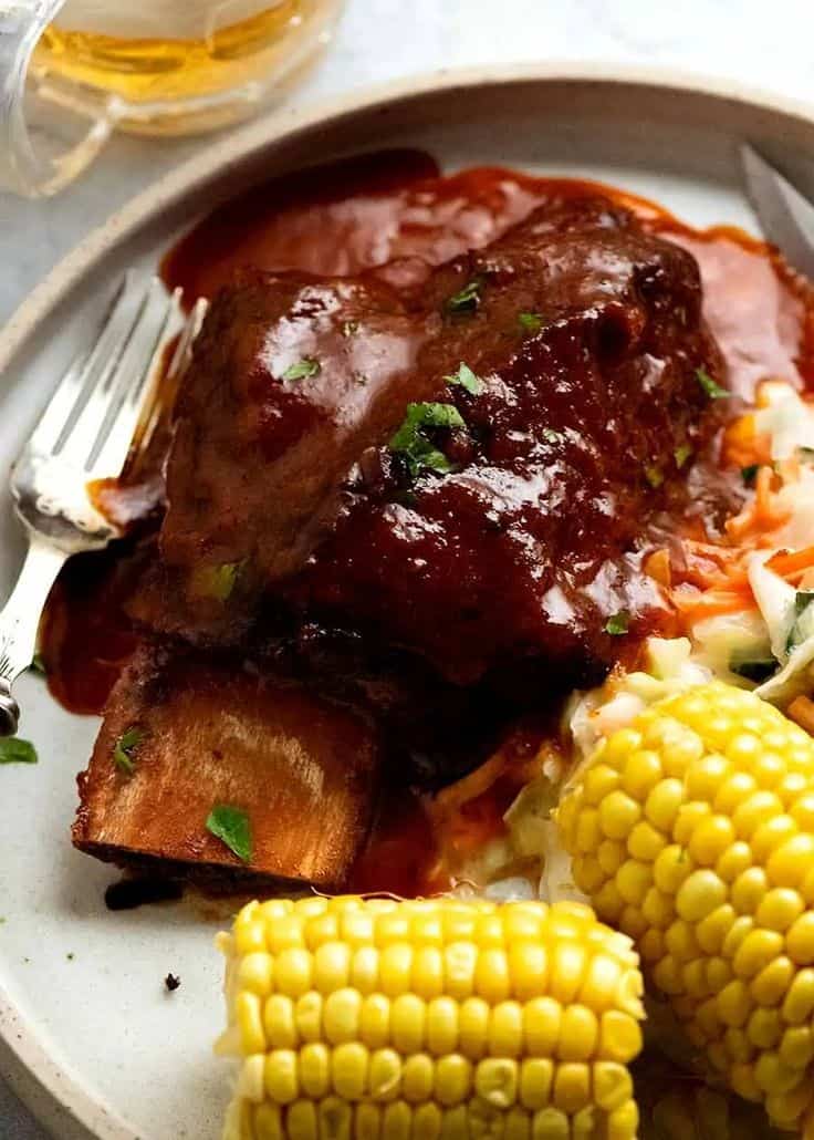 Beef Ribs in BBQ Sauce