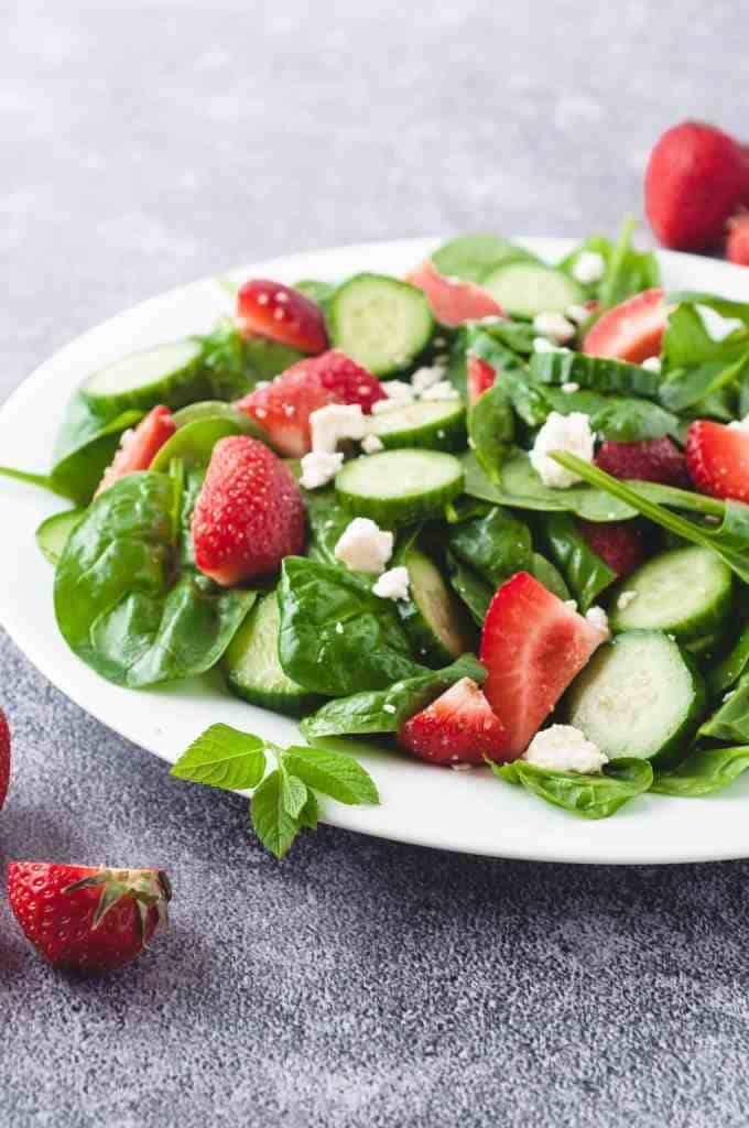 Cucumber Strawberry Salad