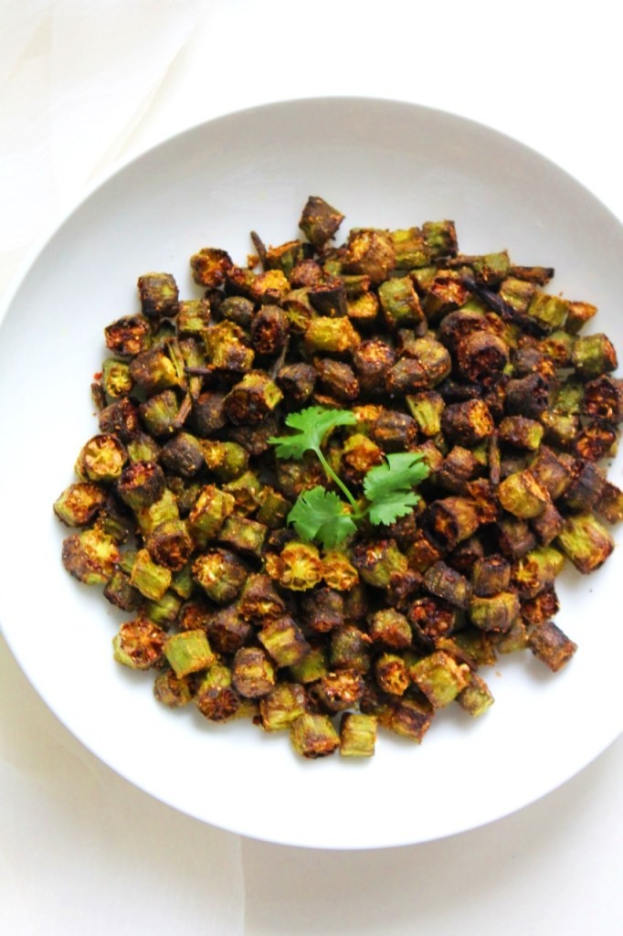 Air Fry Bhindi Fry / Okra Fry