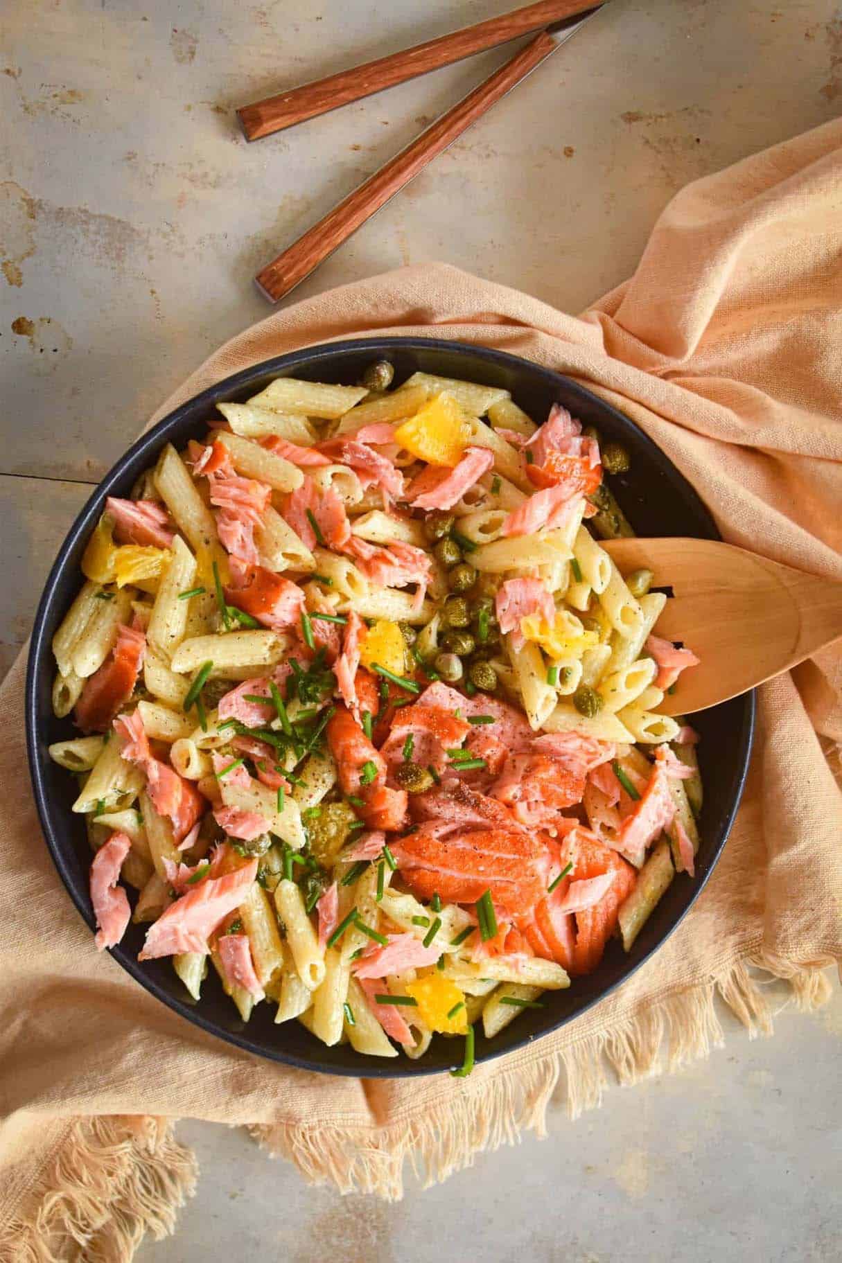 Eat Smoked Salmon Pasta Salad