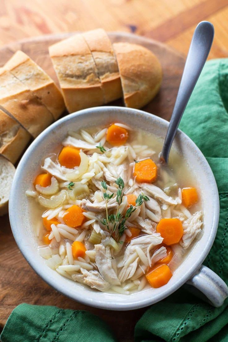 Crockpot Chicken Orzo Soup