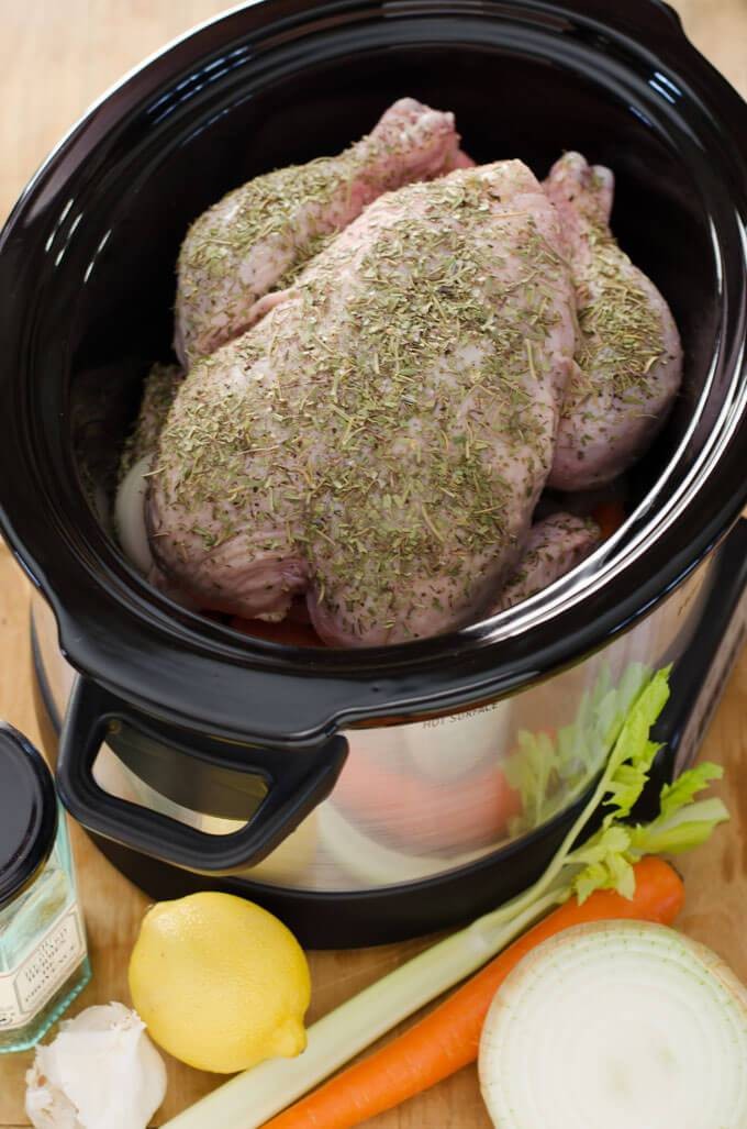 Crockpot Whole Chicken (Paleo, Keto, Whole30)