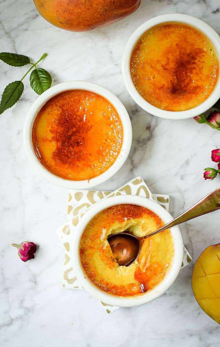 Dairy-Free Mango Crème Brûlée