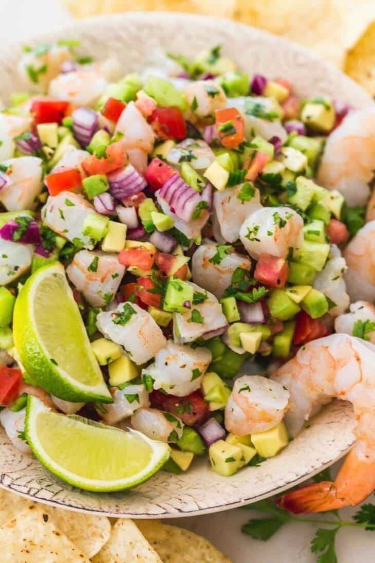 Easy Shrimp Ceviche With Avocado