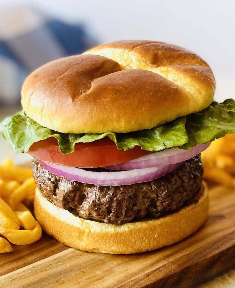 Frozen Burgers in Air Fryer