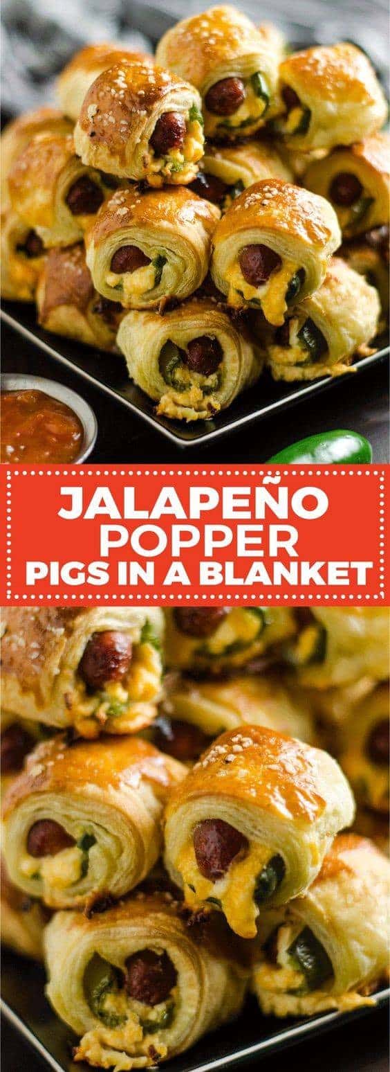 Jalapeño Popper Pigs in a Blanket