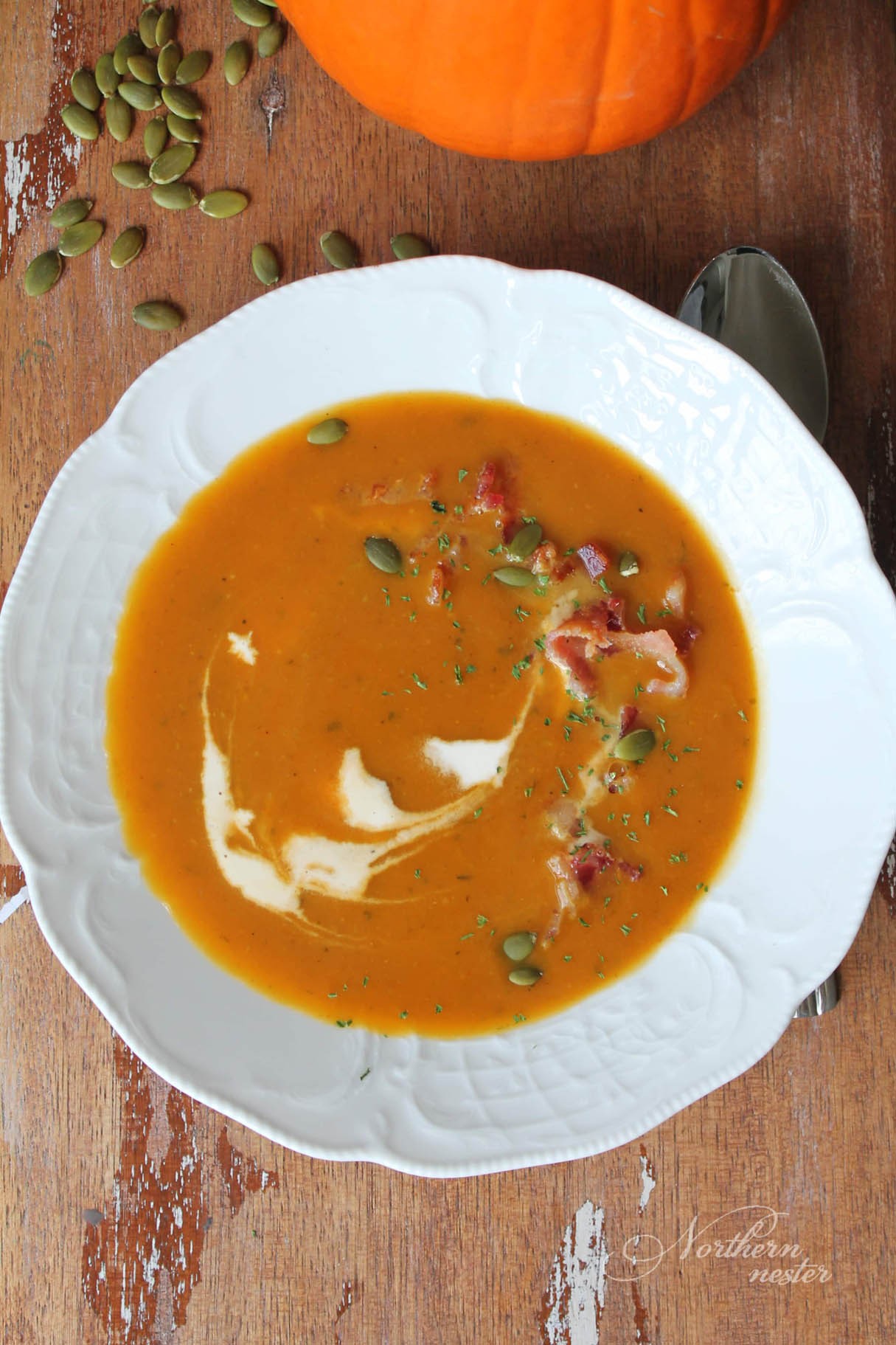 Try to Make Smokey Bacon Pumpkin Soup