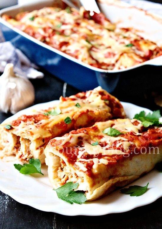 Chicken enchiladas – Easy chicken recipes – Dinner ideas