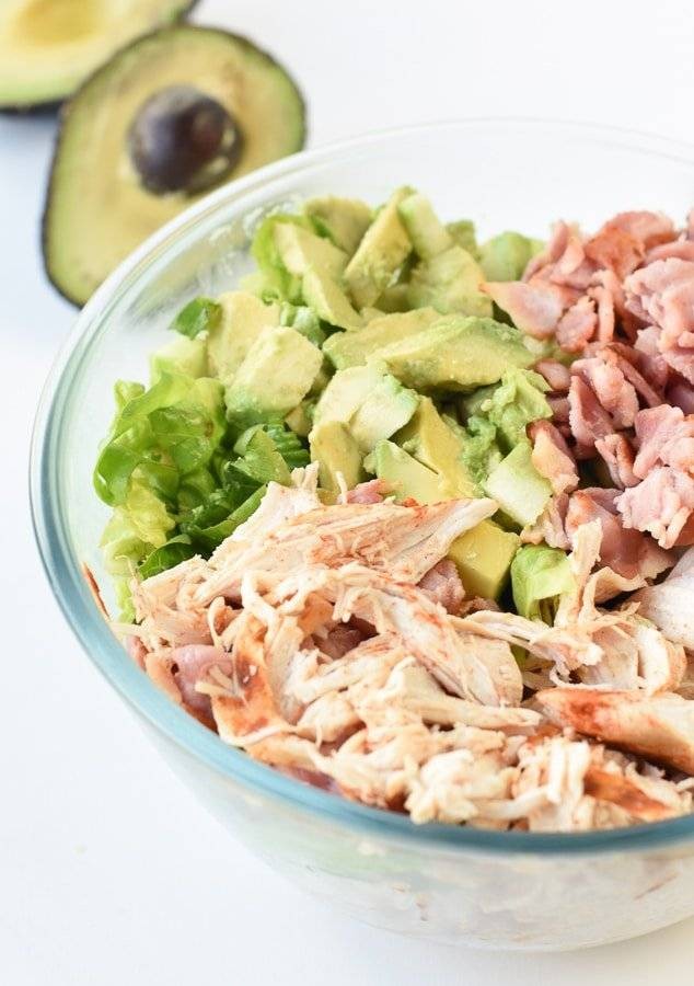 Keto Chicken Salad with Avocado and Bacon