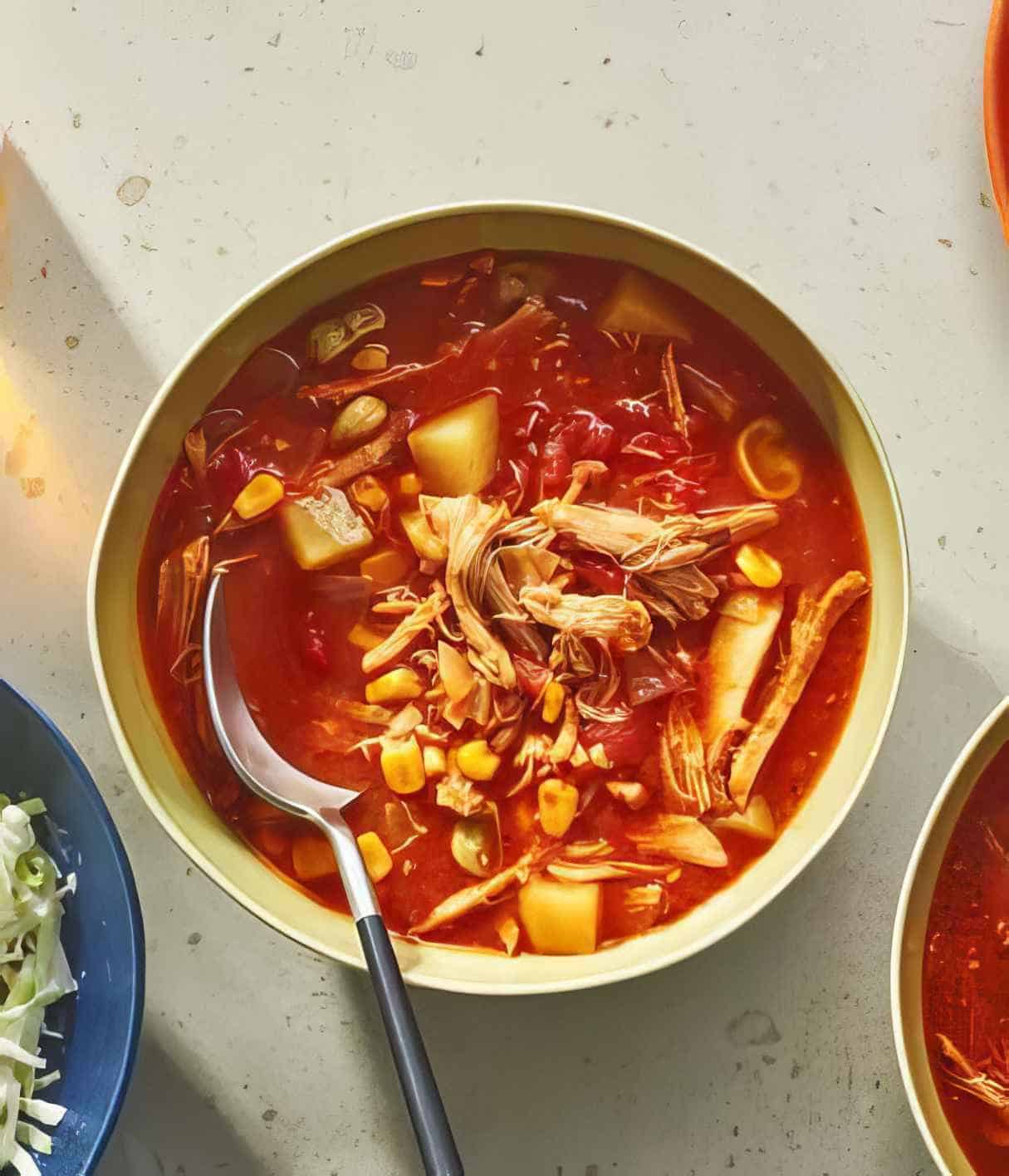 Traditional Brunswick Stew With Pork, Chicken and BBQ Sauce