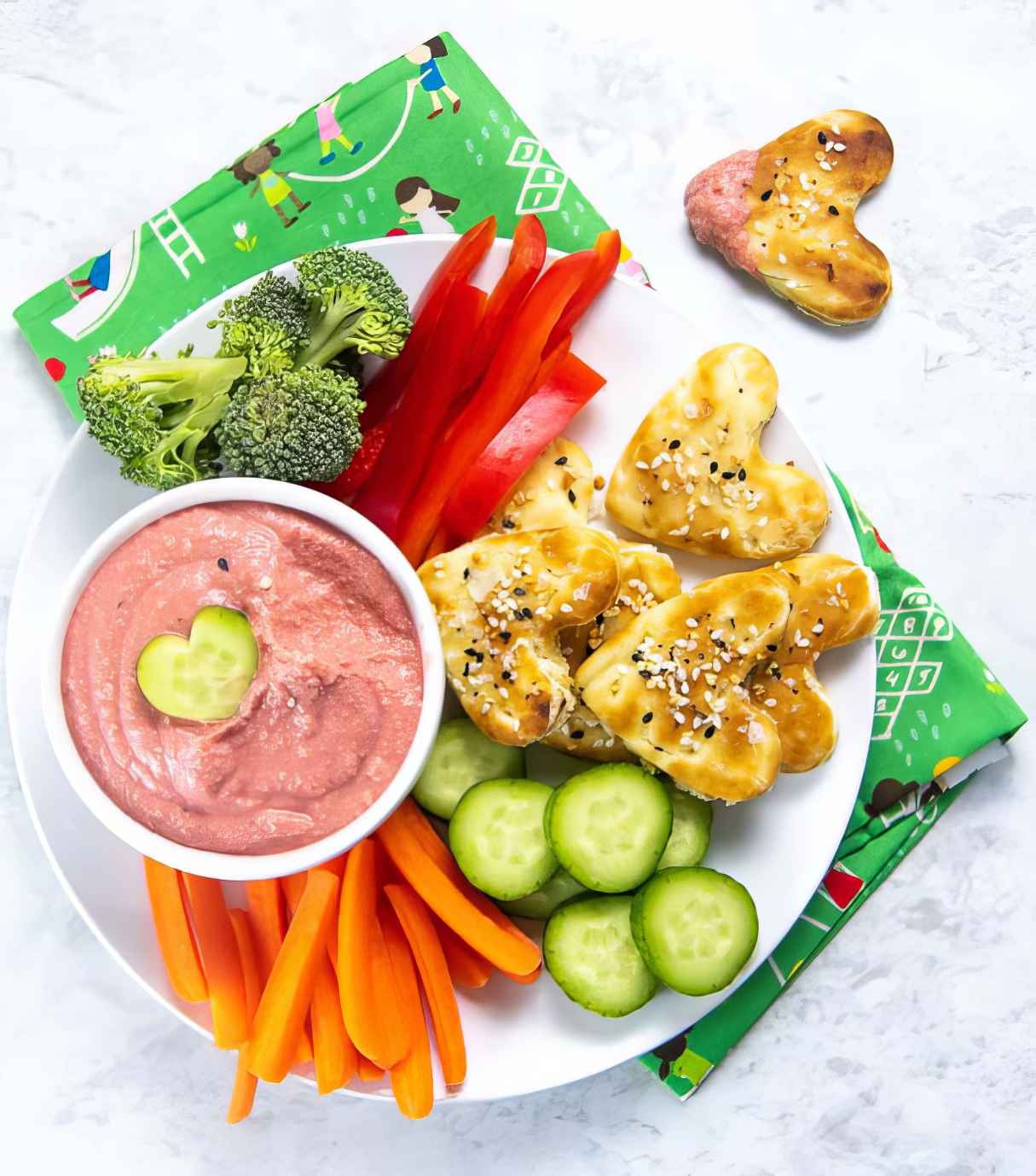 Amazing Beet Hummus for Baby, Toddler and Kids