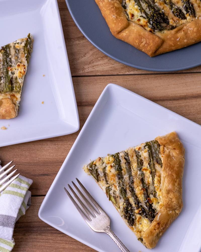 Asparagus and Goat Cheese Savory Galette