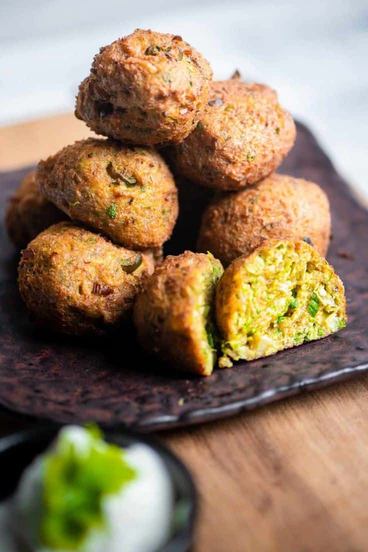 Greek Kolokithokeftedes (Fried Zucchini)