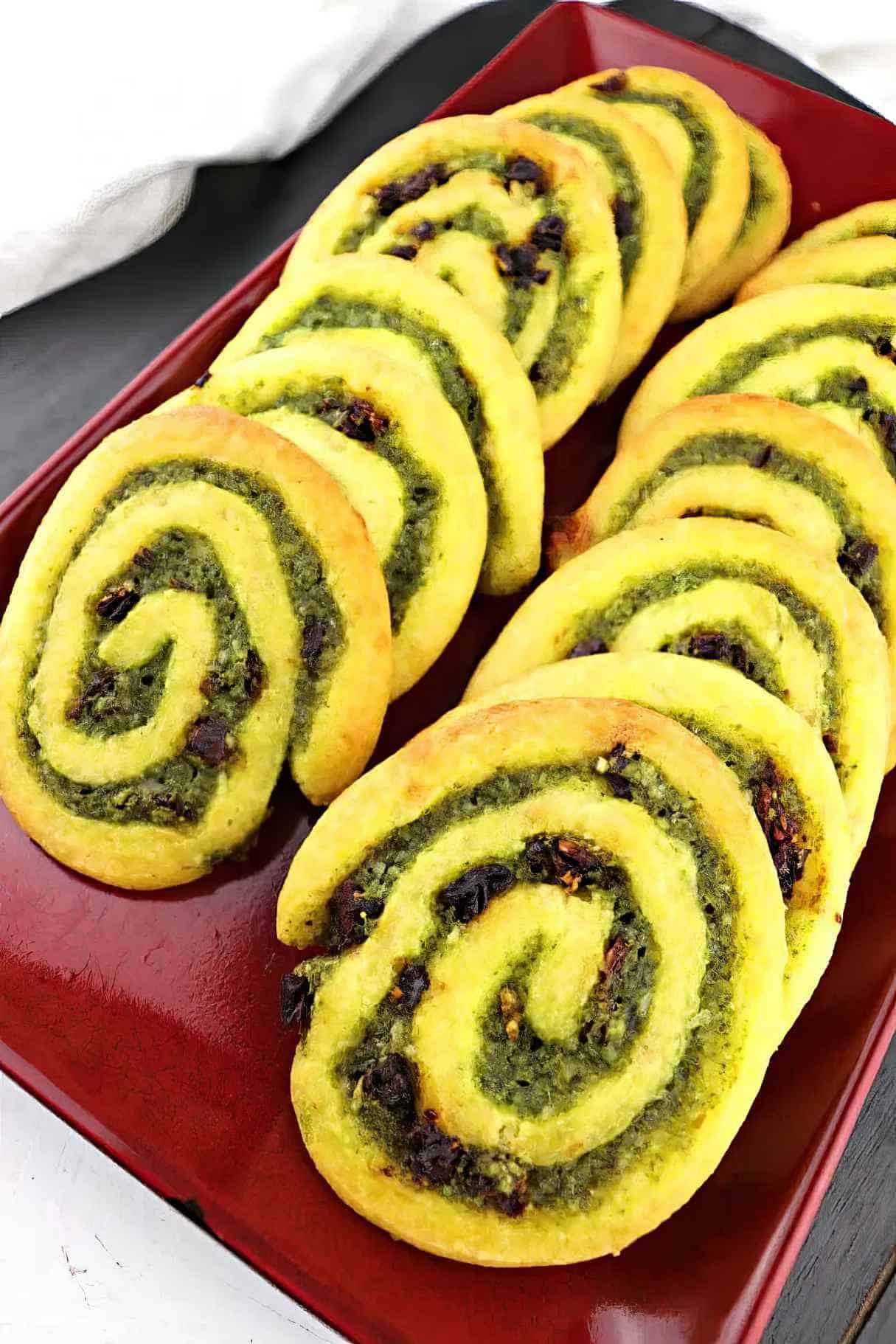 Low Carb Keto Pesto Pinwheels Summer Recipe