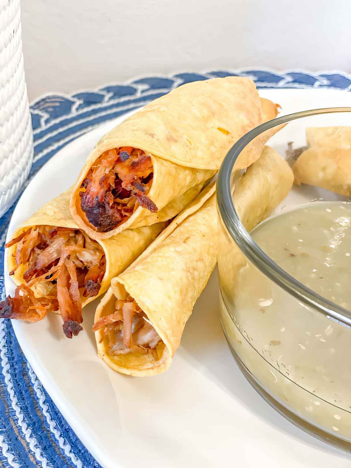 Air Fryer Taquito: Pulled Pork for Lunch!