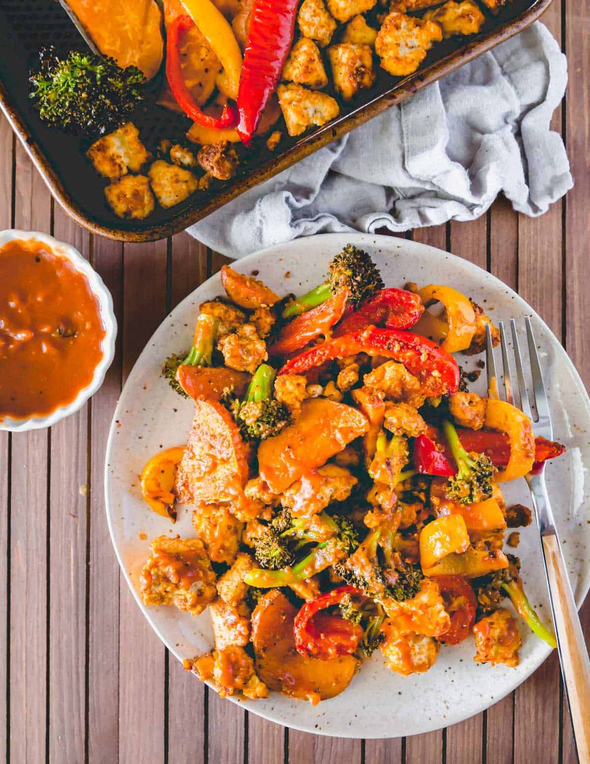 Sheet Pan BBQ Tofu