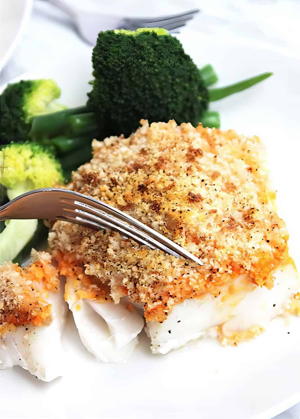 Crispy Baked Cod with Red Pesto Recipe