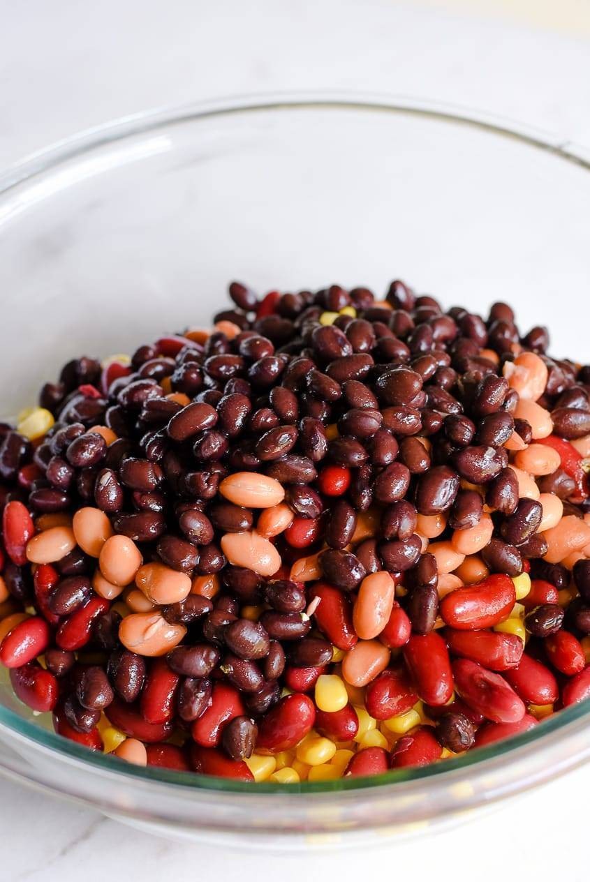 3 Bean Salad – Mexican Side Dish Recipe