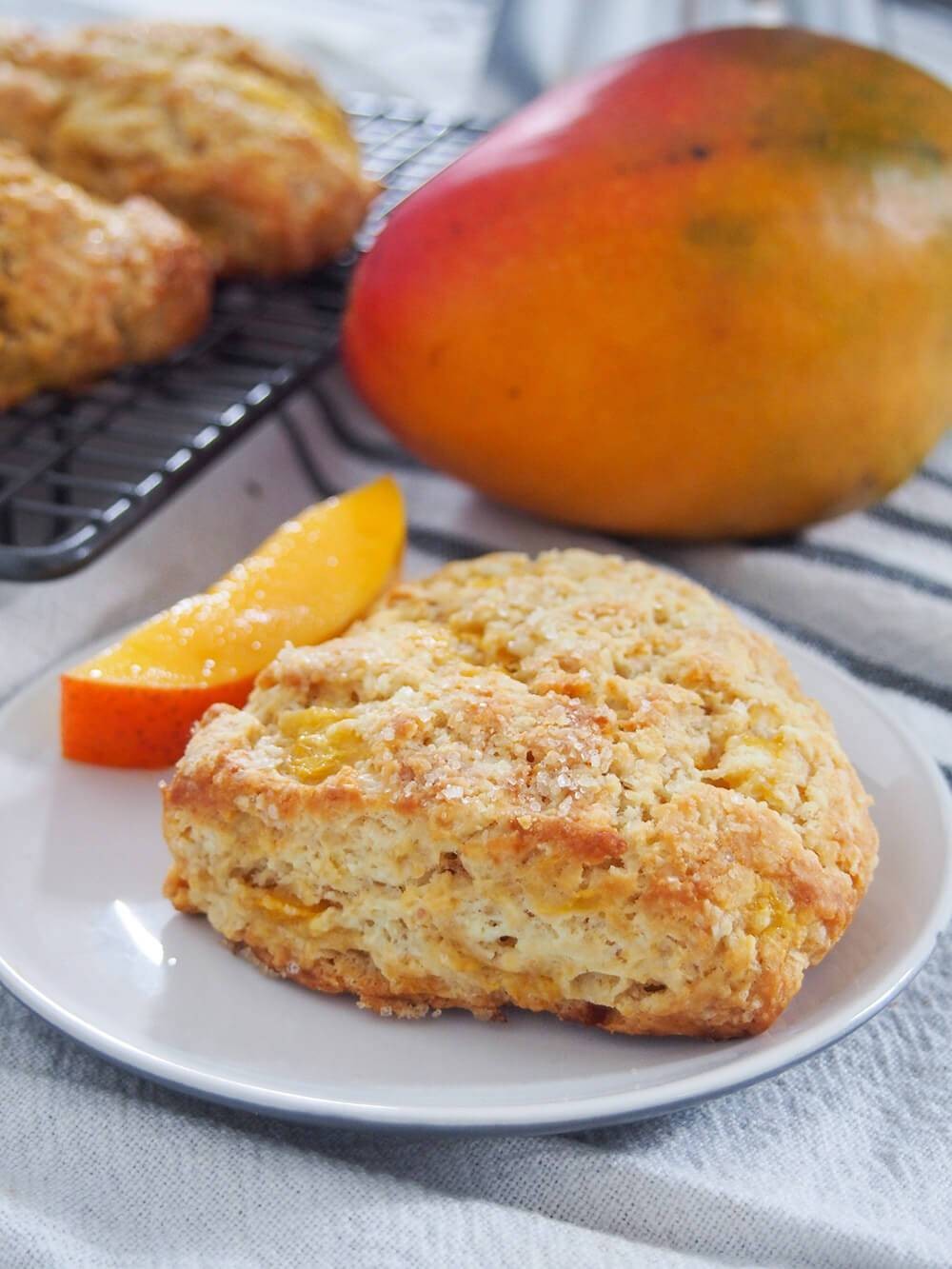 Sweet Coconut Mango Scones