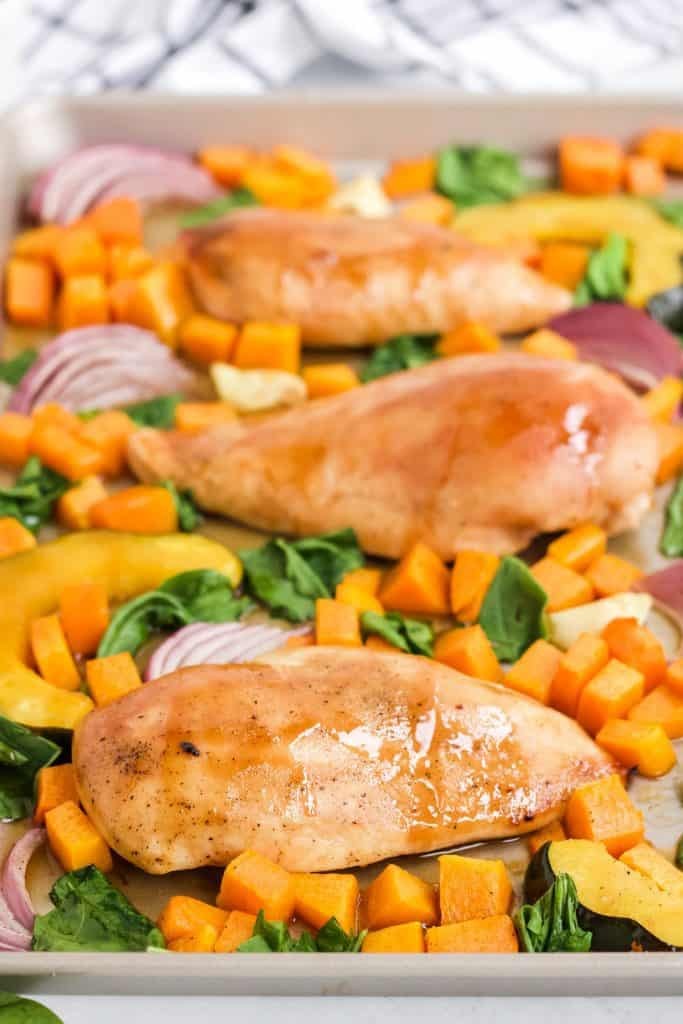 Sheet Pan Chicken with Roasted Winter Squash