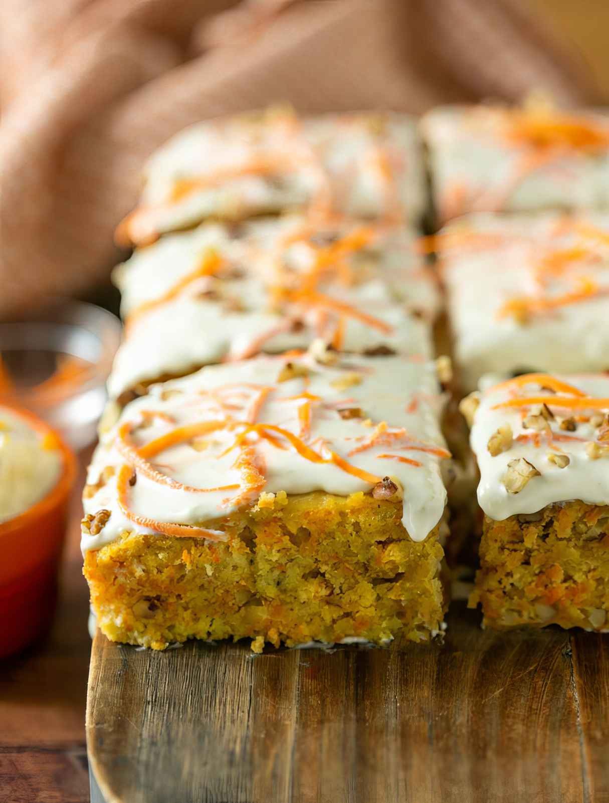 Easy and Healthy Carrot Cake with Orange Mascarpone Cream