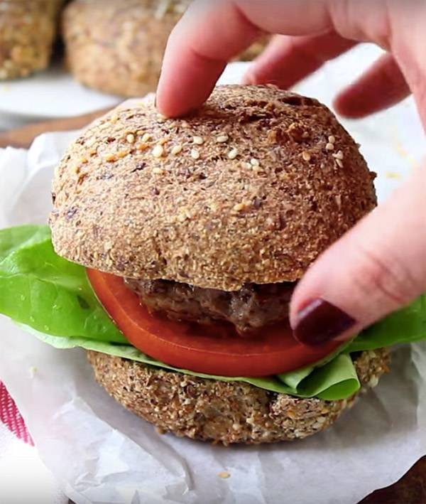 Recipe 6. Vegetarian Keto Burger